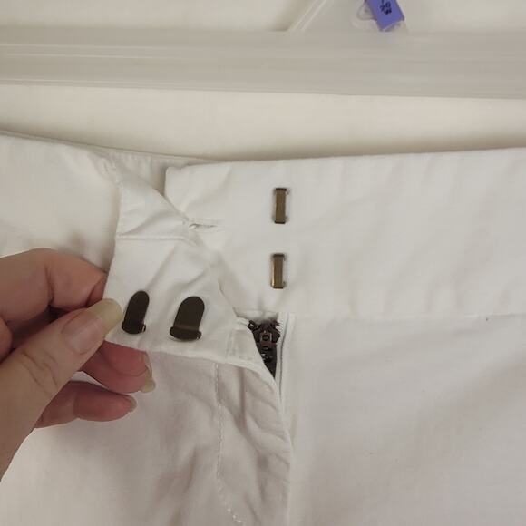 Vineyard Vines white cuffed cotton shorts Size 2 preppy resort clean girl - Picture 4 of 7